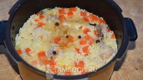 плов с куриными ножками в мультиварке