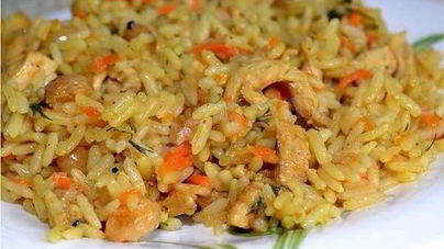 Плов с курицей в мультиварке