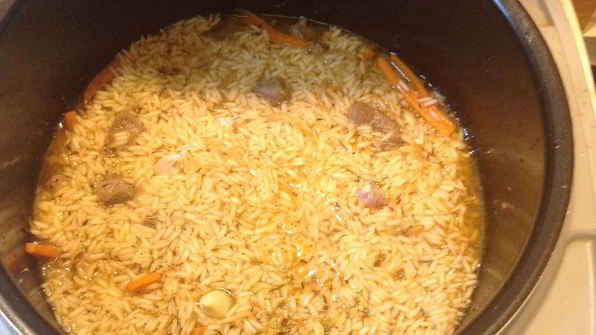 плов с мясом в мультиварке