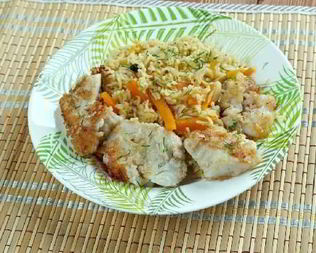 Плов с рыбой