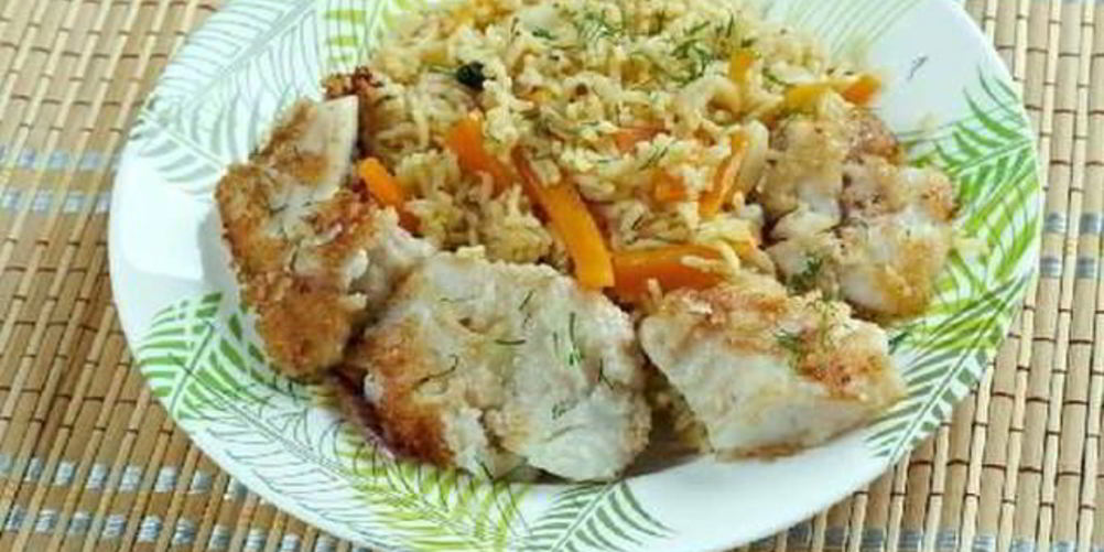 Рецепт плов с рыбой