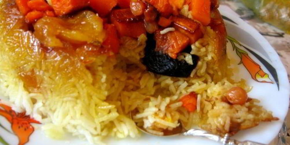 Рецепт плов с тыквой и сухофруктами