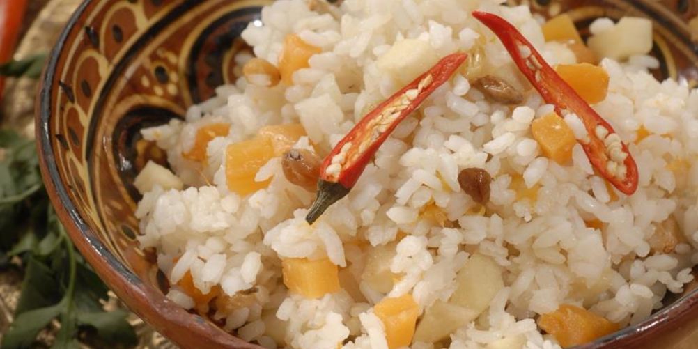 Рецепт плов с тыквой и яблоками