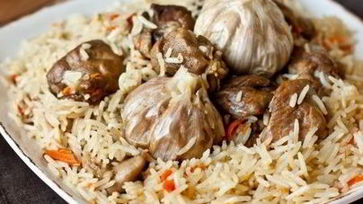 Плов с уткой в казане