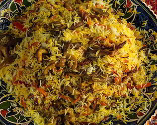 Плов с вешенками