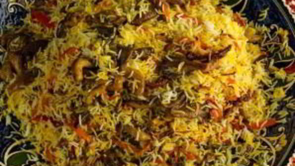 плов с вешенками