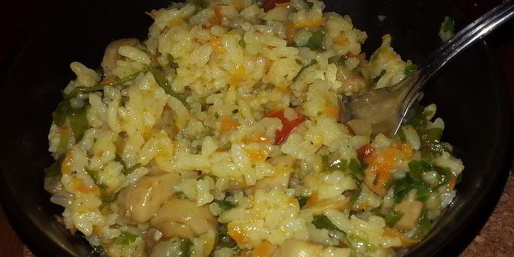 Рецепт постный плов с грибами