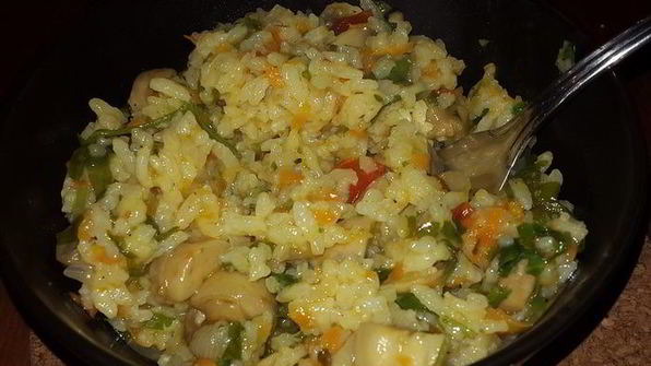 постный плов с грибами