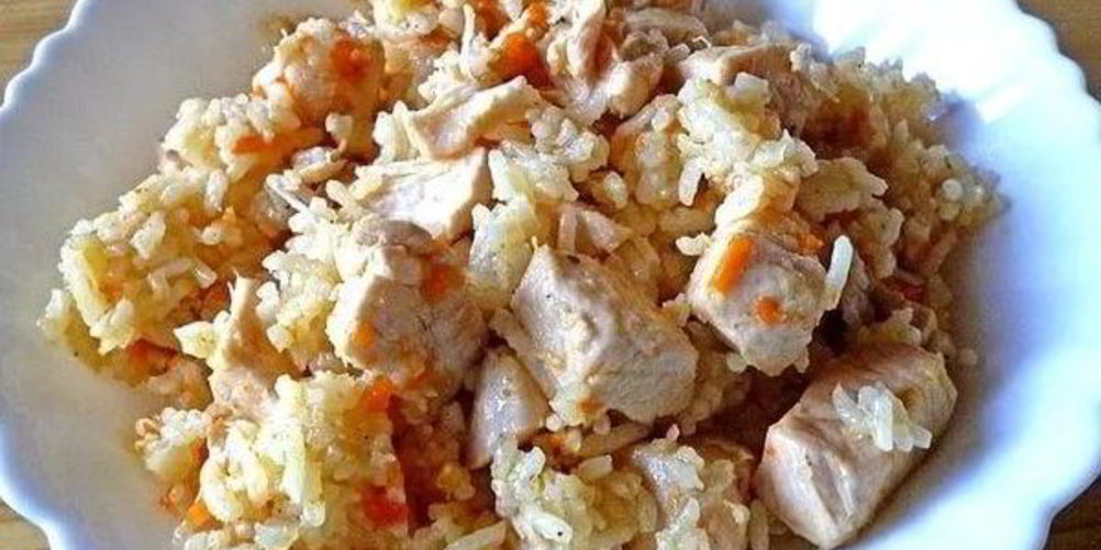 Рецепт простой плов с куриным филе