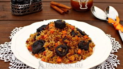 Сладкий плов в мультиварке