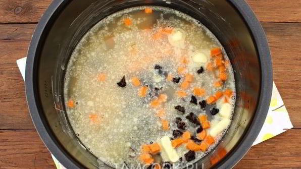 сладкий плов в мультиварке