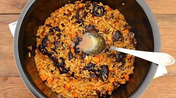 сладкий плов в мультиварке