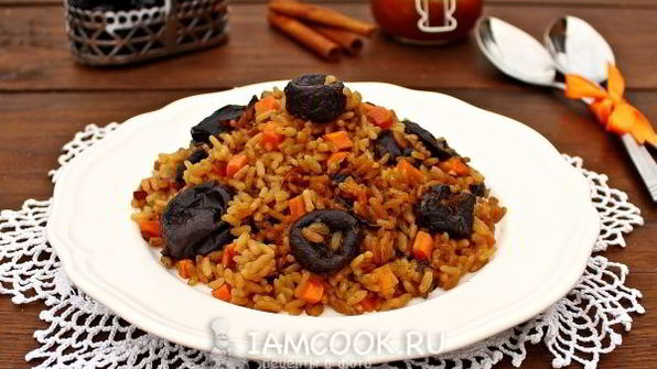 сладкий плов в мультиварке