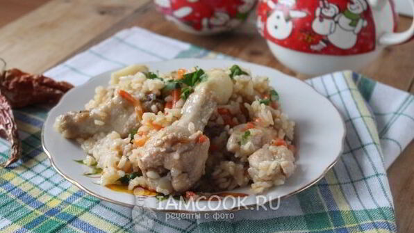 узбекский плов с курицей