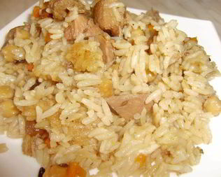 Узбекский праздничный плов