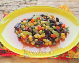 Постный Суккоташ — гарнир из фасоли и кукурузы