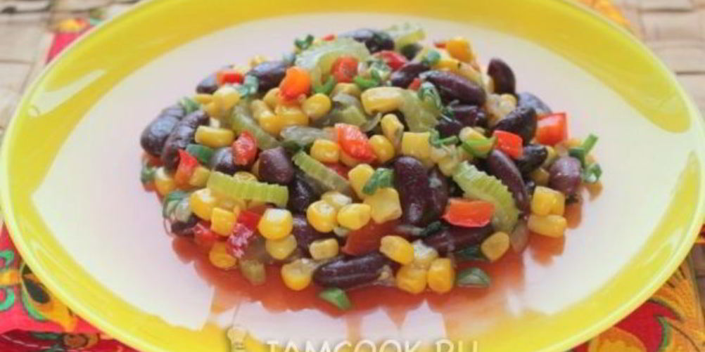 Рецепт постный суккоташ — гарнир из фасоли и кукурузы