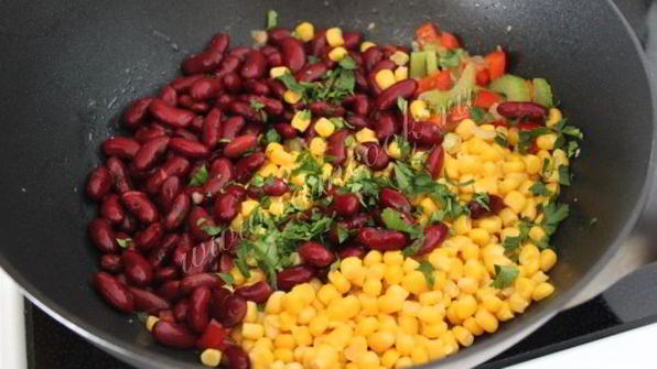 постный суккоташ — гарнир из фасоли и кукурузы