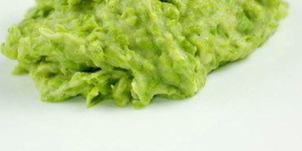 Рецепт пюре картофельное с горошком и чесноком