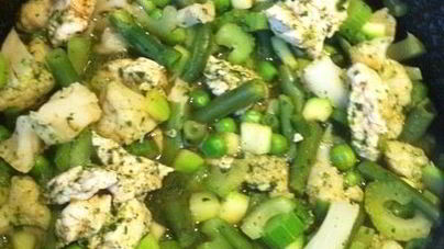 Быстрое зеленое рагу