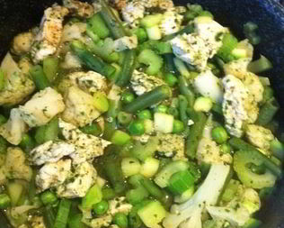 Быстрое зеленое рагу