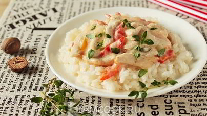 Фрикасе из курицы с овощами