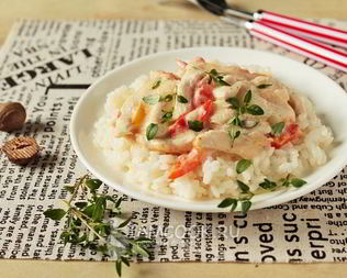 Фрикасе из курицы с овощами