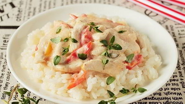 фрикасе из курицы с овощами