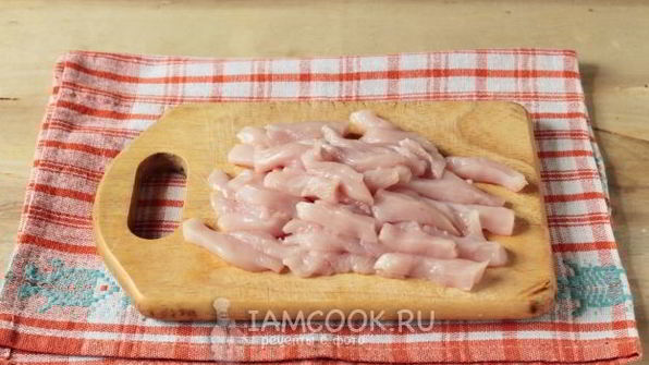 фрикасе из курицы с овощами