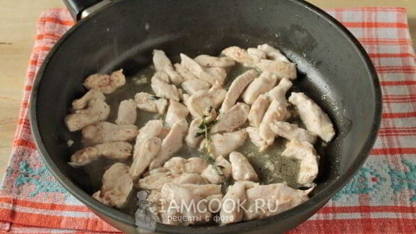 фрикасе из курицы с овощами