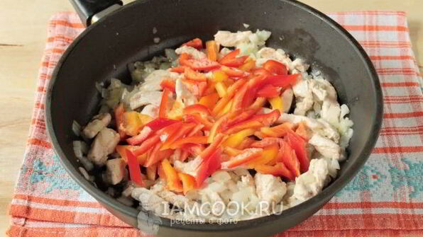 фрикасе из курицы с овощами