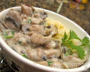 Фрикасе с грибами