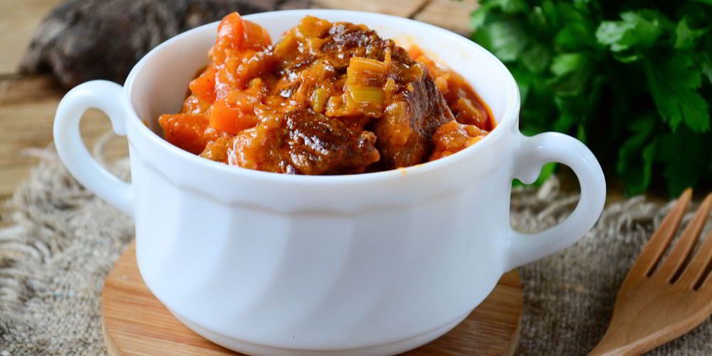 Рецепт говяжье рагу в томатно-сливочном соусе
