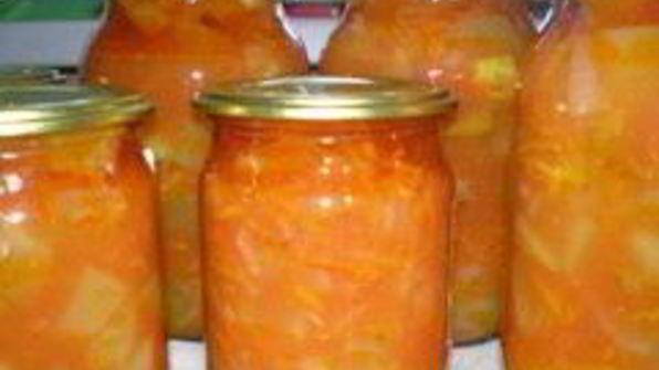 кабачковое рагу на зиму