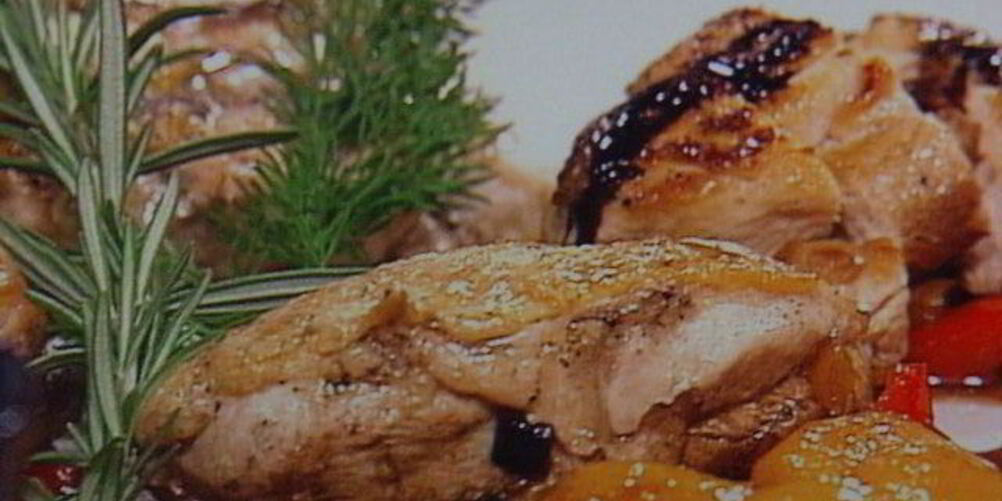 Рецепт куриное филе с овощным рагу под бальзамическим соусом