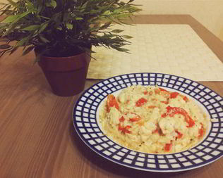 Куриное рагу с овощами и рисом