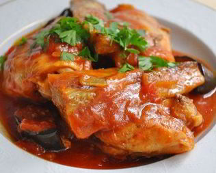 Куриное рагу в соево-медовом маринаде