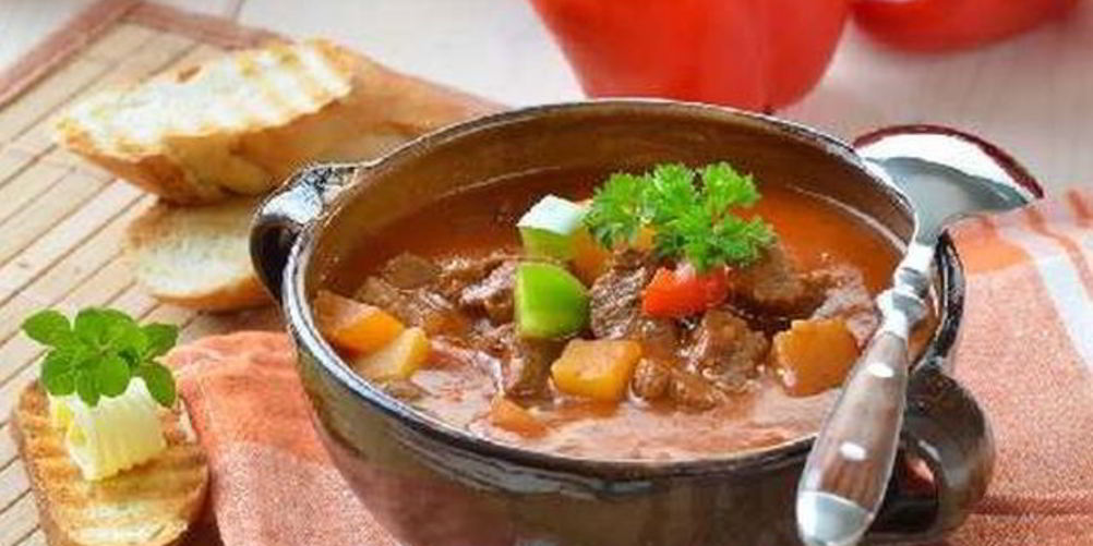 Рецепт мясное рагу с картофелем и болгарским перцем