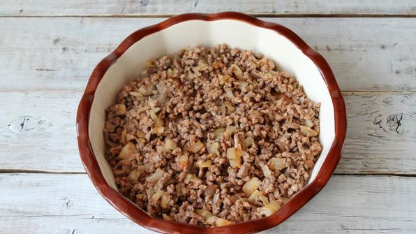 овощное рагу с фаршем в духовке