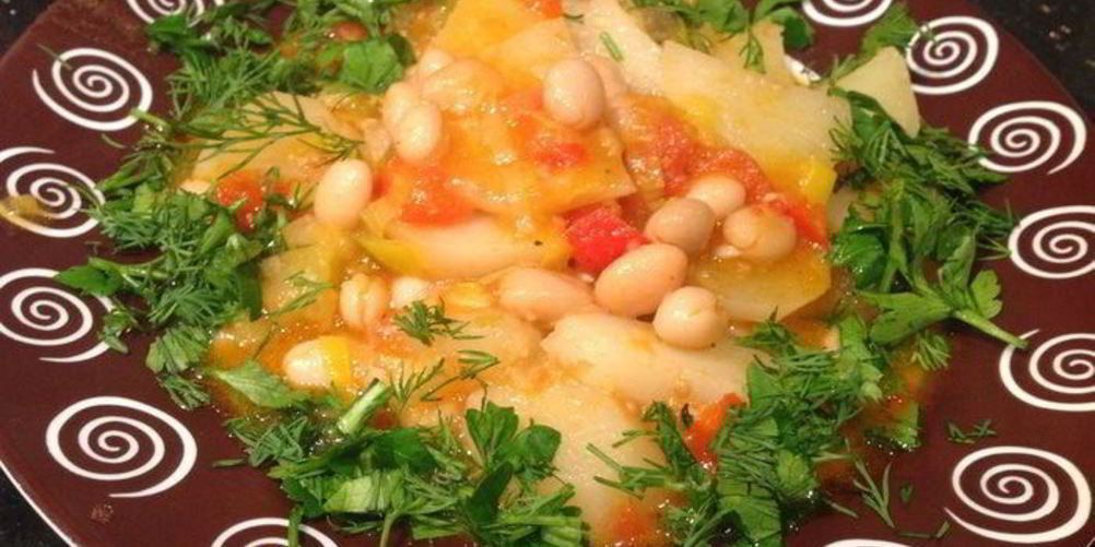 Рецепт овощное рагу с фасолью