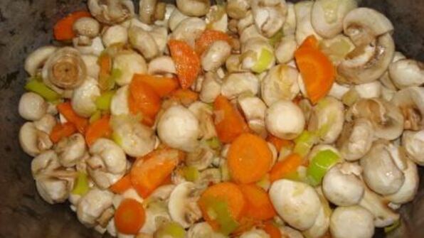 овощное рагу с шампиньонами