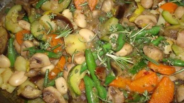 овощное рагу с шампиньонами