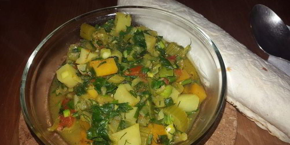 Рецепт овощное рагу с топинамбуром