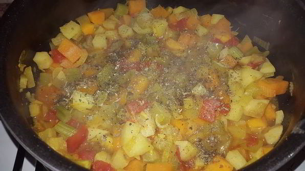 овощное рагу с топинамбуром