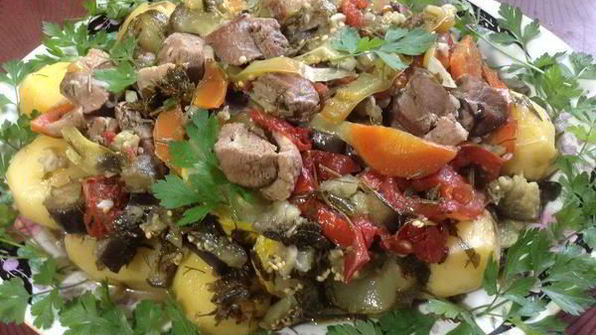 овощное рагу с уткой дамлама