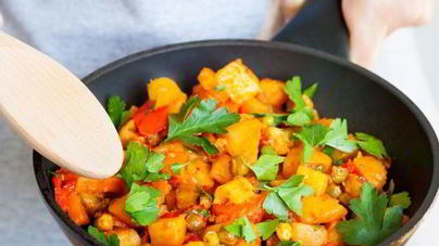 Овощное рагу со сладким перцем и томатами