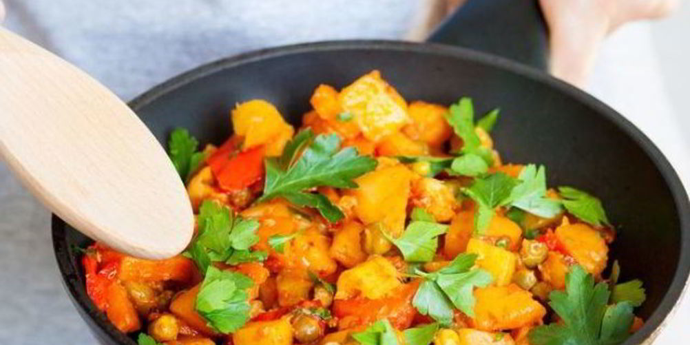 Рецепт овощное рагу со сладким перцем и томатами