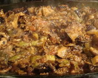 Постное запеченое овощное рагу