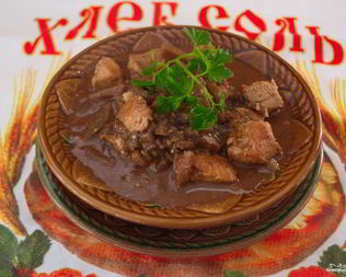 Рагу из баклажан с мясом