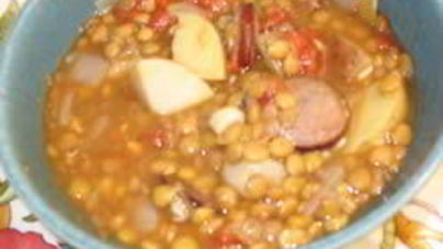 Рагу из чечевицы